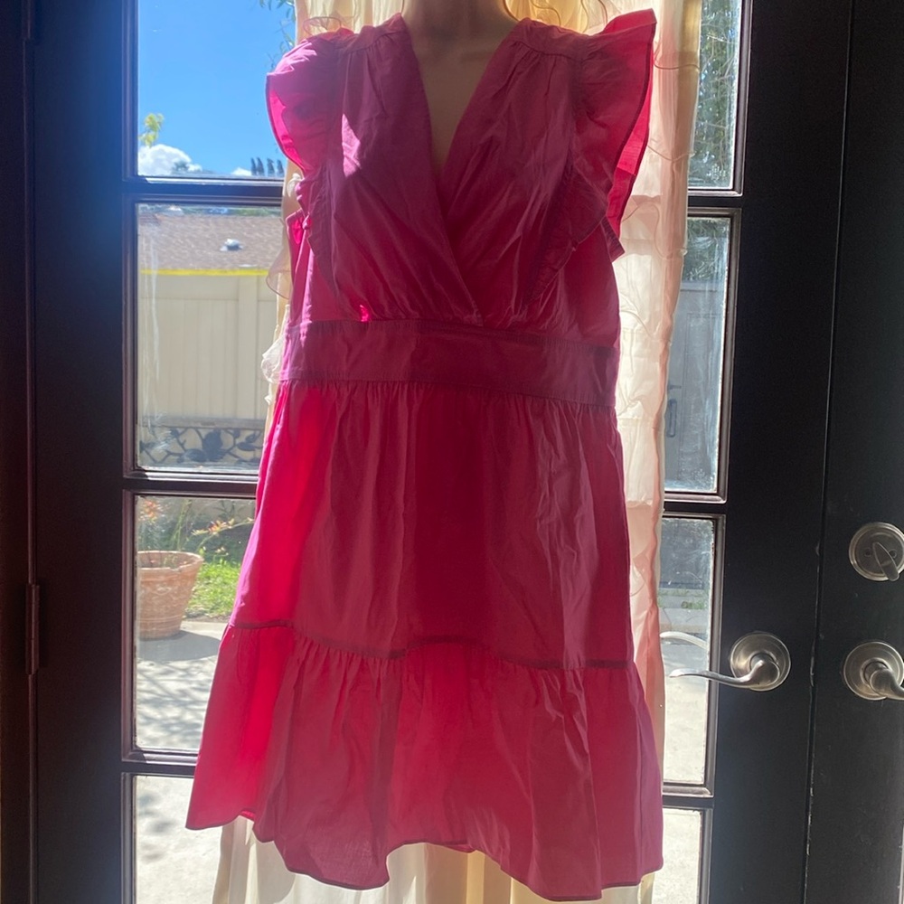 Size 12 Donna Morgan pink cotton dress